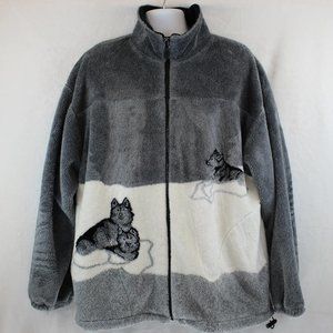 Vintage Milton Zip Fleece Arctic Wolves Jacket (2XL)